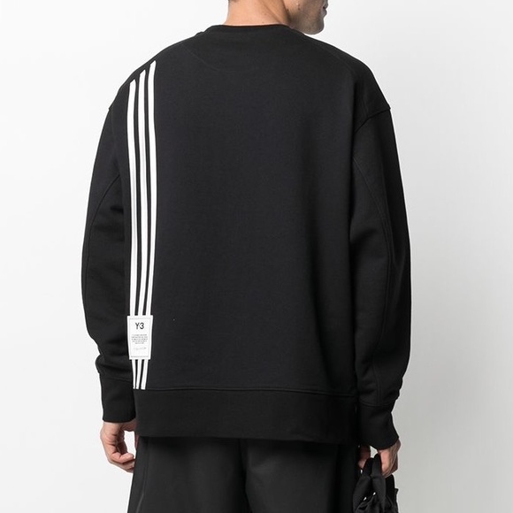 adidas Other - Adidas Y-3 Yohji Yamamoto Men's Three-Stripe Terry Crew Sweatshirt